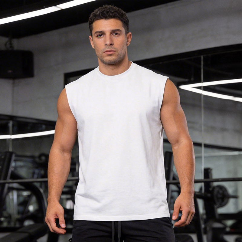 Tank Top Muscle - Мужские сетчатые быстросохнущие свободные майки для